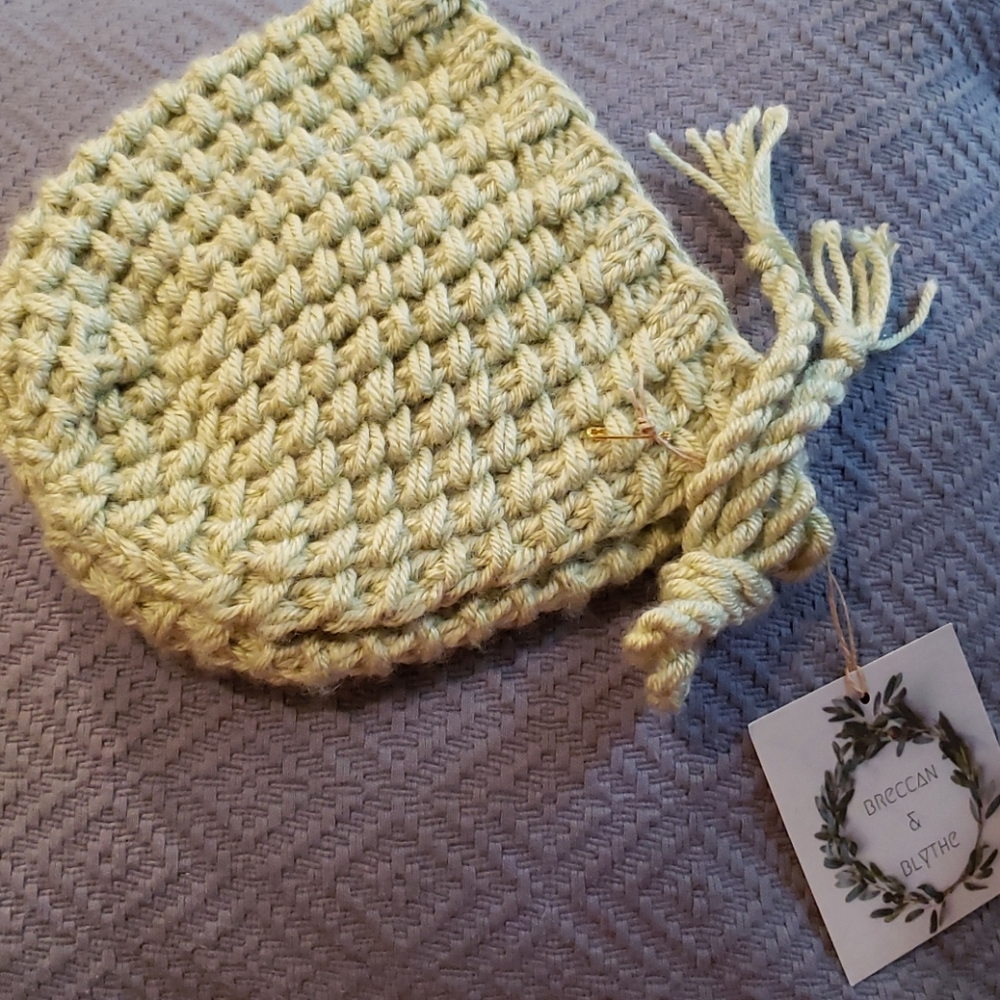 Child's Hand-knit Bonnet